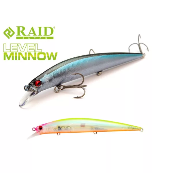 Raid Level Minnow 12,5cm 14gr 019 Clear Squash Wobbler