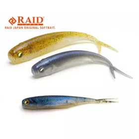   Raid Fish Roller 8,9cm 042 Dark Cinnamon Shad Gomma Esche 7 pezzi