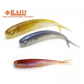   Raid Fish Roller 8,9cm 048 Pearl Wakasagi Gomma Esche 7 pezzi