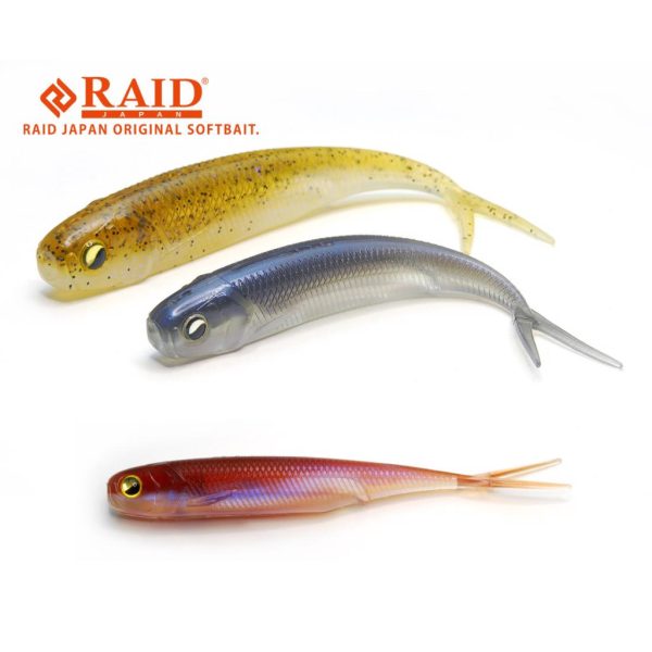 Raid Fish Roller 8,9cm 048 Pearl Wakasagi Gomma Esche 7 pezzi