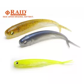 Raid Fish Roller 8,9cm 053 White Chart Gomma Esche 7 pezzi