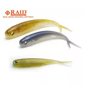 Raid Fish Roller 8,9cm 072 Stealth Fish Gomma Esche 7 pezzi