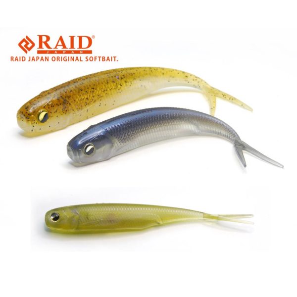 Raid Fish Roller 8,9cm 072 Stealth Fish Gomma Esche 7 pezzi
