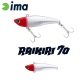 Ima Raikiri Vibration 70 7cm 15gr 001 Red Head Wobbler