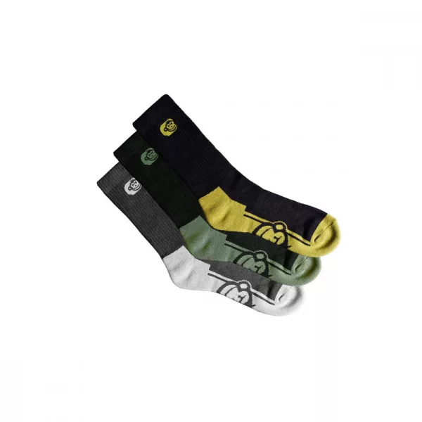 RIDGEMONKEY APEAREL CREW SOCKS 3 PACK SIZE 6-9 CALZE - Calze - Abbigliamento autunnale, invernale