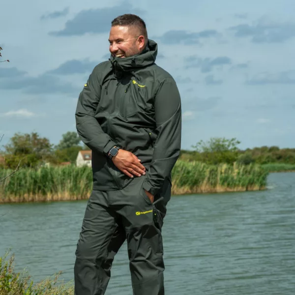 Ridgemonkey Apearel Thermapro Waterproof Shell Trousers Green Pantaloni Antipioggia M