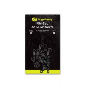   Ridgemonkey Rm-Tec Quick Change Inline Swivel Size8 Girella con Attacco Rapido 8 pz