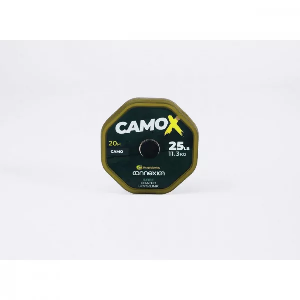 RIDGEMONKEY CONNEXION CAMOX STIFF COATED HOOKLINK FINALE 35LB 20M - Finale - Trecciato