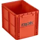 ROK Set Contenitori con Coperchio 40x30x32cm Arancione