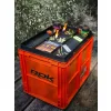 ROK Set Contenitori con Coperchio 40x30x32cm Arancione