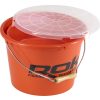 ROK Set Secchio da Pastura Arancione da 13 Litri e Contenitore Miscelatore da 4 Litri con Coperchio