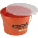 ROK Set Secchio da Pastura Arancione da 18 Litri e Contenitore Miscelatore da 5 Litri con Coperchio