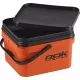 ROK Set Secchio Esche Quadrato da 10 Litri con Inserto e Coperchio Arancione