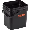 ROK Set Secchio Esche Quadrato da 17 Litri con Inserto e Coperchio Nero