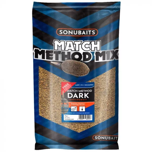 Sonubaits Match Method Mix - Dark - 2kg (S0770021) pastura