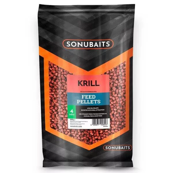 Sonubaits Krill Feed Pellet - 4mm (S0800008) pellet da pastura aromatizzato