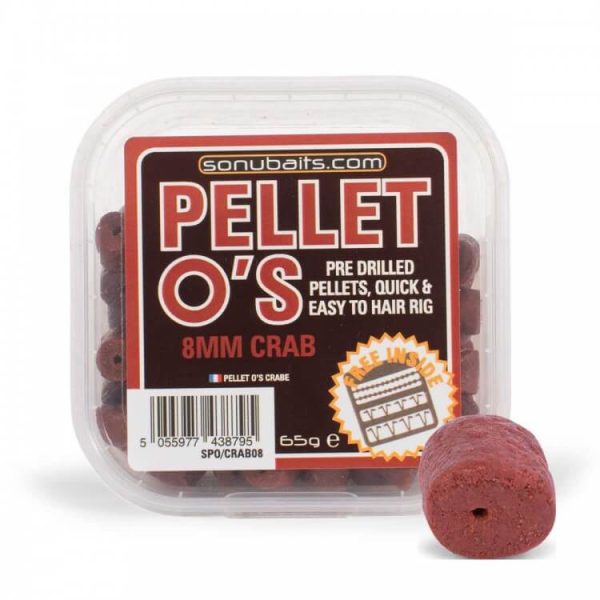 Sonubaits Pellet Os 8mm - Crab (S0810001) pellet da innesco forato