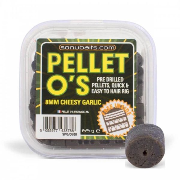 Sonubaits Pellet Os 8mm - Cheesy Garlic (S0810004) pellet da innesco forato