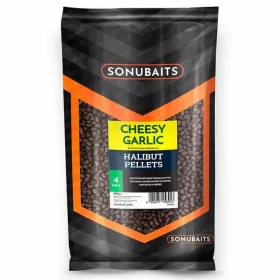   Sonubaits Cheesy Garlic Halibut Pellets - 4mm (S0920001) pellet da pastura