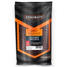   Sonubaits Spicy Sausage Halibut Pellets - 6mm (S0920005) pellet da pastura