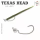 Sakura - TEXAS HEAD 10G / Amo 2/0 X 3 - Testina Jig