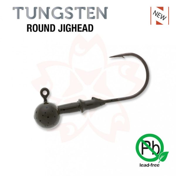 Sakura - TUNGSTEN ROUND JIGHEAD 1/4 - 7G / Amo #3/0 x 2 pezzi (Colore Naturale) - Testina Jig