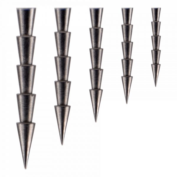 Sakura Tungsten Nail Sinker 2,21gr Piombo affondatore per lenza 5pz