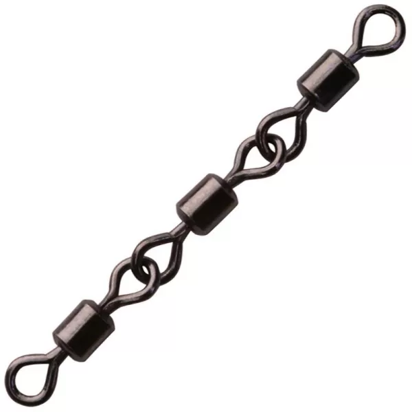 Sakura 3 Joint Rolling Swivel Nero 3 Girella tripla 4pz