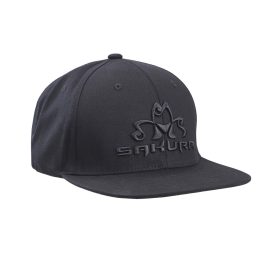 Sakura Flat Visor Cappellino da Baseball Nero