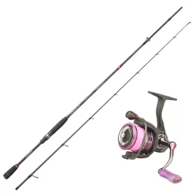   Sakura Ryokan FW Spinning Purple Limited 2,13m 5-25gr Canna da Spinning in 2 pezzi con Mulinello Stingray EGI 2.0 2506 FD e Filo