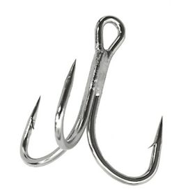   Sakura - HOOK treble 693 5X TI #3/0 - 5 pz - Anzuelo triplo - Anzuelo con ardiglione, Anzuelo triplo