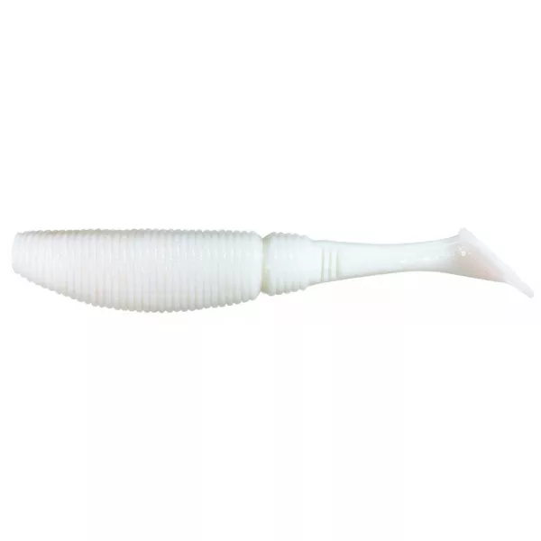 Sakura - SLIT SHAD EVO 150 - 6 - 150MM - 006 (GLOW WHITE) - Esca artificiale in gomma