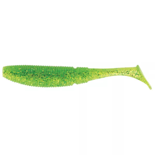 Sakura - SLIT SHAD EVO 150 - 6 - 150MM - 055 (GHOST LIME CHART) - Esca artificiale in gomma