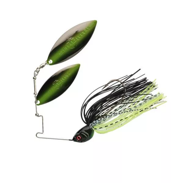 Sakura Cajun DW 21gr JC20 Spinnerbait - Nero Chartreuse