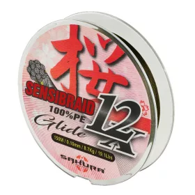   Sakura Sensibraid 12 trecciato - GREEN 150 M - 0.20 mm / 14.8Kg / 33Lbs