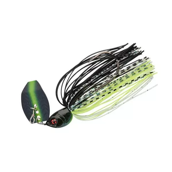 Sakura Cajun Bladed Jig 14gr JC20 Chatterbait - Nero Chartreuse