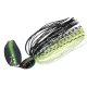 Sakura Cajun Bladed Jig 14gr JC20 Chatterbait - Nero Chartreuse