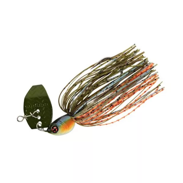 Sakura Cajun Bladed Jig 21gr JC21 Chatterbait - Arancio Blue Gill
