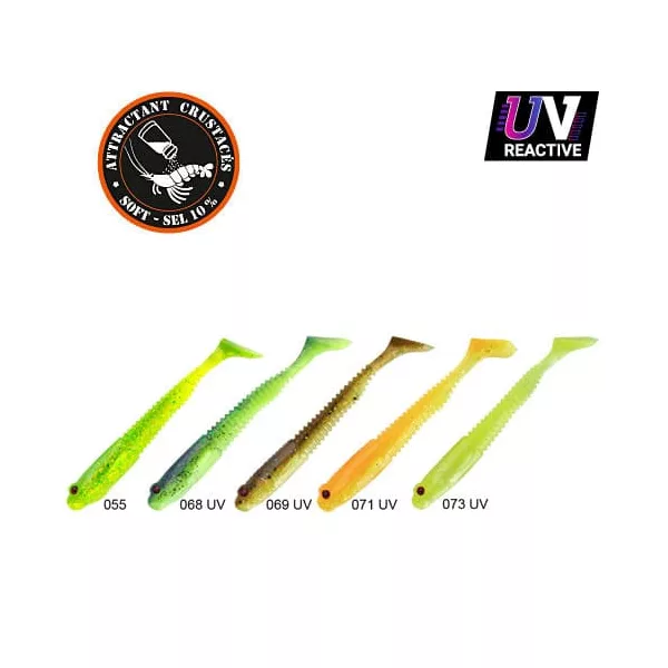 Sakura Gobygo 105 Softbait Dark Water Pack 1 105mm - 5 pezzi