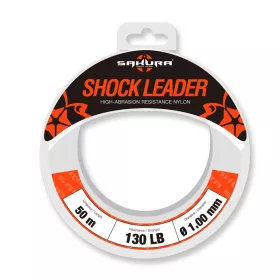   Sakura - SHOCK LEADER CLEAR 50 M - 1.28 mm / 170Lb. Test - Filo terminale - Fluorocarbon