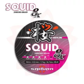 Sakura Squid 8X Pink 0.08mm 150m Trecciato
