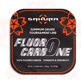Filo di leader da spinning Sakura FLUOROCARBONE 25M