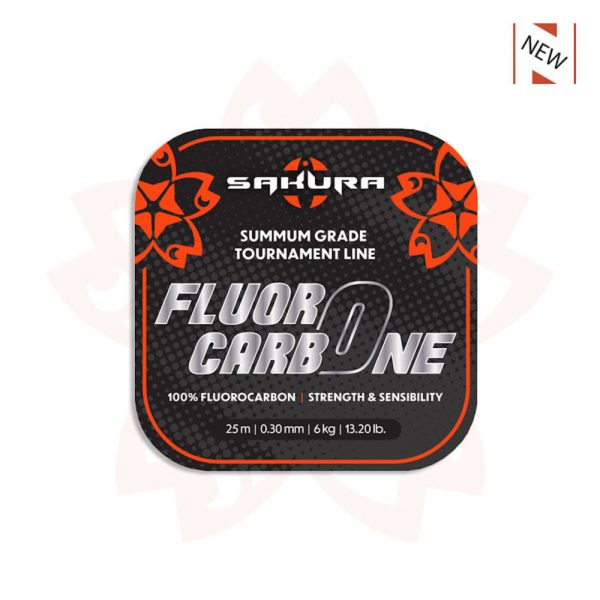 Sakura - FLUOROCARBONE - 25 M - 0.35 mm / 7,75 Kg - 17,0 Lb. - Terminale - Fluorocarbon