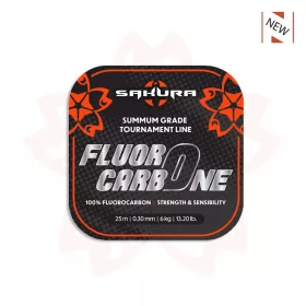   Sakura - FLUOROCARBONE - 25 M - 0.40 mm / 10,80 Kg - 23,7 Lb. - Terminale - Fluorocarbon