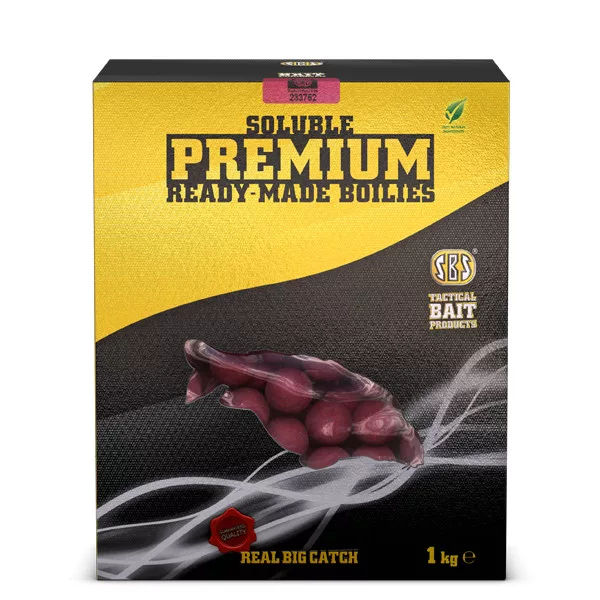 Sbs Boilies Solubili Premium Ready-Made Krill Halibut 1 Kg 20 Mm
