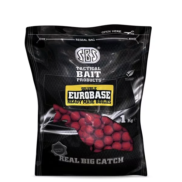 Sbs Soluble Eurobase Ready-Made Boilies 1 Kg Liver Fishy 24 Mm Eurobase Soluble Bojli