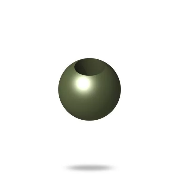 Sbs Rubber And Bead Green 6 (Perlina di gomma)