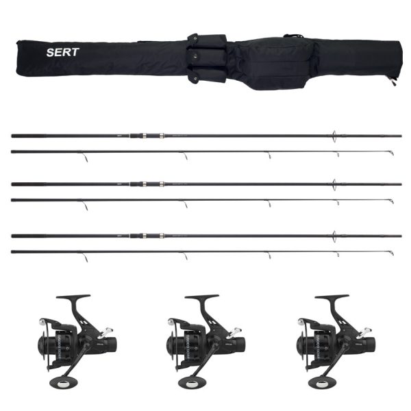 Sert 3x Carp Training 12-2 Canna e 3x Carp Training HRS 601 FD Mulinello Set