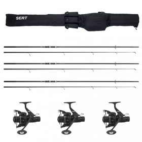   Sert 3x Carp Training 10-2 Canna e 3x Carp Training HRS 401 FD Mulinello Set