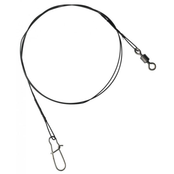 SERT - 7 STRAND TRACE + SWIVEL AND SNAP LINK - 50CM - 7KG - Terminale anti-morso
